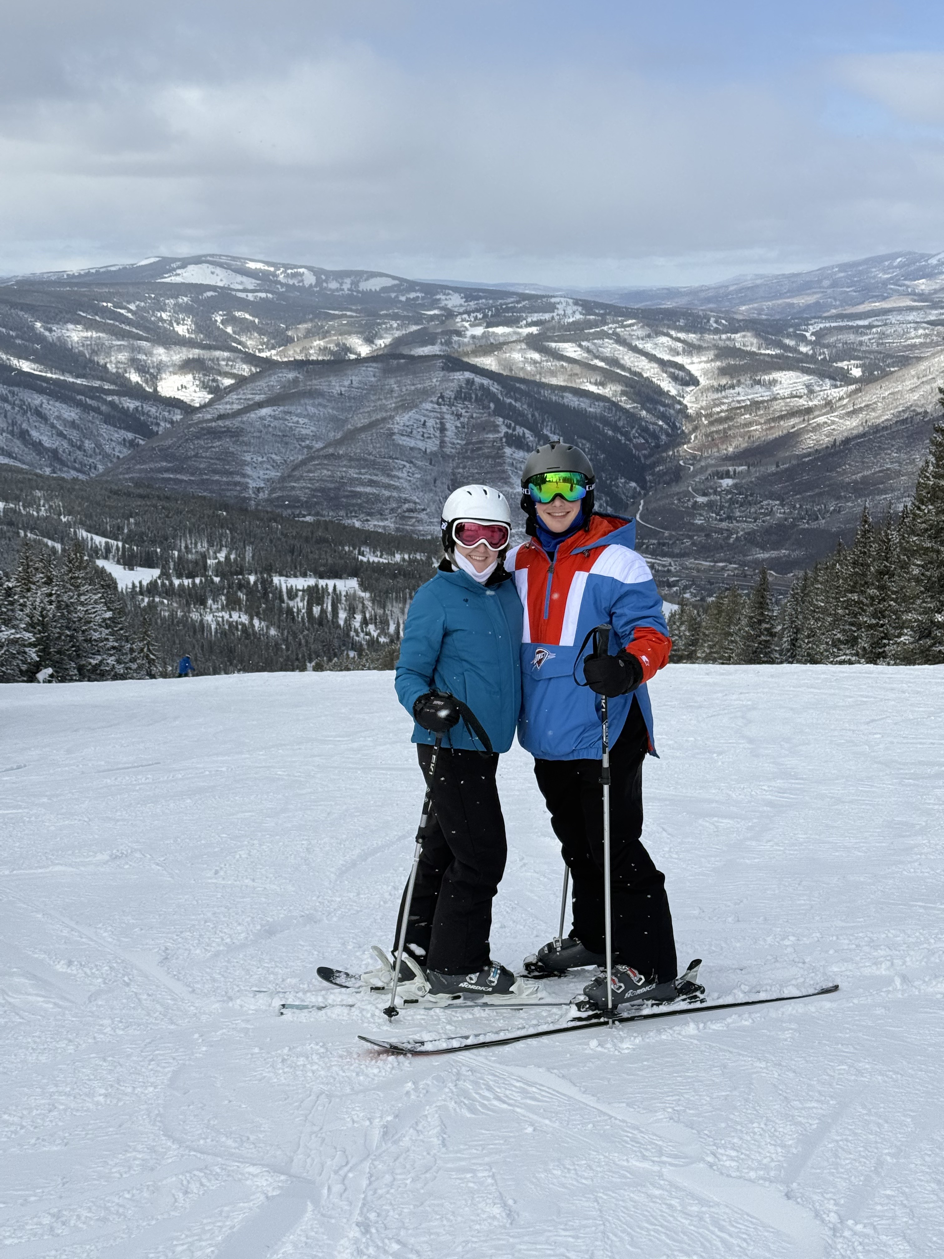 Eric loves the outdoors. Here is a photo from a ski trip at Vail, CO.